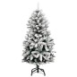 vidaXL Künstlicher Weihnachtsbaum Klappbar Beschneit 120 cm vidaXL Künstlicher Weihnachtsbaum Klappbar Beschneit 120 cm