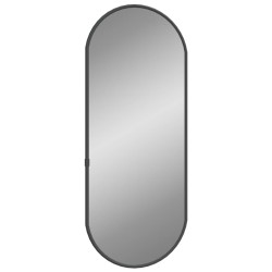 vidaXL Wandspiegel Schwarz 50x20 cm Oval