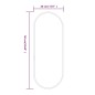 vidaXL Wandspiegel Schwarz 50x20 cm Oval vidaXL Wandspiegel Schwarz 50x20 cm Oval