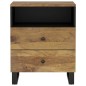 vidaXL Nachttisch 50x33x62 cm Massivholz Mango & Holzwerkstoff