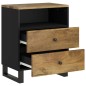 vidaXL Nachttisch 50x33x62 cm Massivholz Mango & Holzwerkstoff
