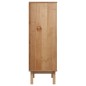 vidaXL Highboard OTTA Braun&Grau 85x43x125 cm Massivholz Kiefer