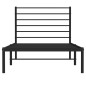vidaXL Bettgestell mit Kopfteil Metall Schwarz 80x200 cm vidaXL Bettgestell mit Kopfteil Metall Schwarz 80x200 cm