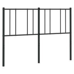 vidaXL Kopfteil Metall Schwarz 140 cm