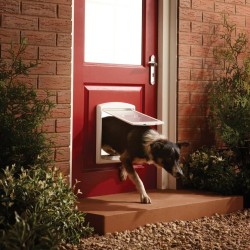 PetSafe Haustiertür 2-Wege 740 Mittelgroß 26,7x22,8 cm Weiß