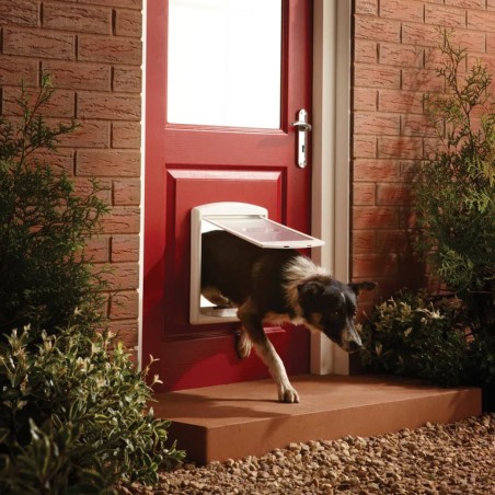 PetSafe Haustiertür 2-Wege 740 Mittelgroß 26,7x22,8 cm Weiß