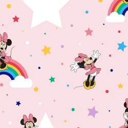 Kids at Home Tapete Rainbow Minnie Rosa