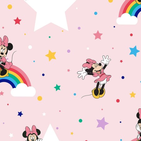 Kids at Home Tapete Rainbow Minnie Rosa