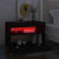 vidaXL TV-Schrank mit LED-Leuchten Schwarz 60x35x40 cm