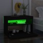 vidaXL TV-Schrank mit LED-Leuchten Schwarz 60x35x40 cm