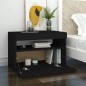 vidaXL TV-Schrank mit LED-Leuchten Schwarz 60x35x40 cm