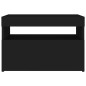 vidaXL TV-Schrank mit LED-Leuchten Schwarz 60x35x40 cm