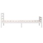 vidaXL Massivholzbett Weiß 90x200 cm vidaXL Massivholzbett Weiß 90x200 cm