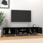 vidaXL TV-Schrank Schwarz 180x31,5x40 cm Holzwerkstoff vidaXL TV-Schrank Schwarz 180x31,5x40 cm Holzwerkstoff
