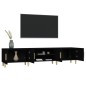 vidaXL TV-Schrank Schwarz 180x31,5x40 cm Holzwerkstoff vidaXL TV-Schrank Schwarz 180x31,5x40 cm Holzwerkstoff