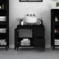 vidaXL Badschrank Schwarz 65x33x60 cm Holzwerkstoff vidaXL Badschrank Schwarz 65x33x60 cm Holzwerkstoff