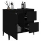 vidaXL Badschrank Schwarz 65x33x60 cm Holzwerkstoff vidaXL Badschrank Schwarz 65x33x60 cm Holzwerkstoff