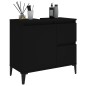 vidaXL Badschrank Schwarz 65x33x60 cm Holzwerkstoff vidaXL Badschrank Schwarz 65x33x60 cm Holzwerkstoff