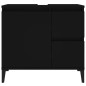 vidaXL Badschrank Schwarz 65x33x60 cm Holzwerkstoff vidaXL Badschrank Schwarz 65x33x60 cm Holzwerkstoff