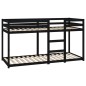 vidaXL Etagenbett Schwarz 80x200 cm Massivholz Kiefer vidaXL Etagenbett Schwarz 80x200 cm Massivholz Kiefer