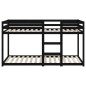 vidaXL Etagenbett Schwarz 80x200 cm Massivholz Kiefer vidaXL Etagenbett Schwarz 80x200 cm Massivholz Kiefer