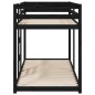 vidaXL Etagenbett Schwarz 80x200 cm Massivholz Kiefer vidaXL Etagenbett Schwarz 80x200 cm Massivholz Kiefer