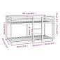 vidaXL Etagenbett Schwarz 80x200 cm Massivholz Kiefer vidaXL Etagenbett Schwarz 80x200 cm Massivholz Kiefer