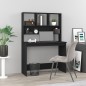 vidaXL Schreibtisch mit Regal Schwarz 102x45x148 cm Holzwerkstoff vidaXL Schreibtisch mit Regal Schwarz 102x45x148 cm Holzwerkstoff