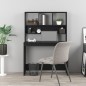 vidaXL Schreibtisch mit Regal Schwarz 102x45x148 cm Holzwerkstoff vidaXL Schreibtisch mit Regal Schwarz 102x45x148 cm Holzwerkstoff