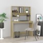 vidaXL Schreibtisch mit Regal Sonoma-Eiche 102x45x148 cm Holzwerkstoff vidaXL Schreibtisch mit Regal Sonoma-Eiche 102x45x148 cm Holzwerkstoff