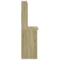 vidaXL Schreibtisch mit Regal Sonoma-Eiche 102x45x148 cm Holzwerkstoff vidaXL Schreibtisch mit Regal Sonoma-Eiche 102x45x148 cm Holzwerkstoff
