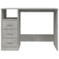 vidaXL Schreibtisch mit Schubladen Betongrau 102x50x76cm Holzwerkstoff vidaXL Schreibtisch mit Schubladen Betongrau 102x50x76cm Holzwerkstoff