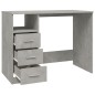 vidaXL Schreibtisch mit Schubladen Betongrau 102x50x76cm Holzwerkstoff vidaXL Schreibtisch mit Schubladen Betongrau 102x50x76cm Holzwerkstoff