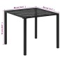 vidaXL 5-tlg. Garten-Essgruppe Stahl Schwarz vidaXL 5-tlg. Garten-Essgruppe Stahl Schwarz