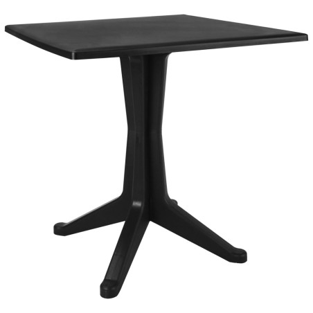 vidaXL Gartentisch Anthrazit 70 x 70 x 71,7 cm Kunststoff