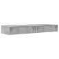 vidaXL TV-Schränke mit LED-Leuchten 2 Stk. Betongrau 60x35x15,5 cm vidaXL TV-Schränke mit LED-Leuchten 2 Stk. Betongrau 60x35x15,5 cm