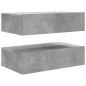 vidaXL TV-Schränke mit LED-Leuchten 2 Stk. Betongrau 60x35x15,5 cm vidaXL TV-Schränke mit LED-Leuchten 2 Stk. Betongrau 60x35x15,5 cm