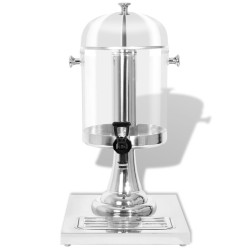 vidaXL Getränkespender Edelstahl 8 Liter