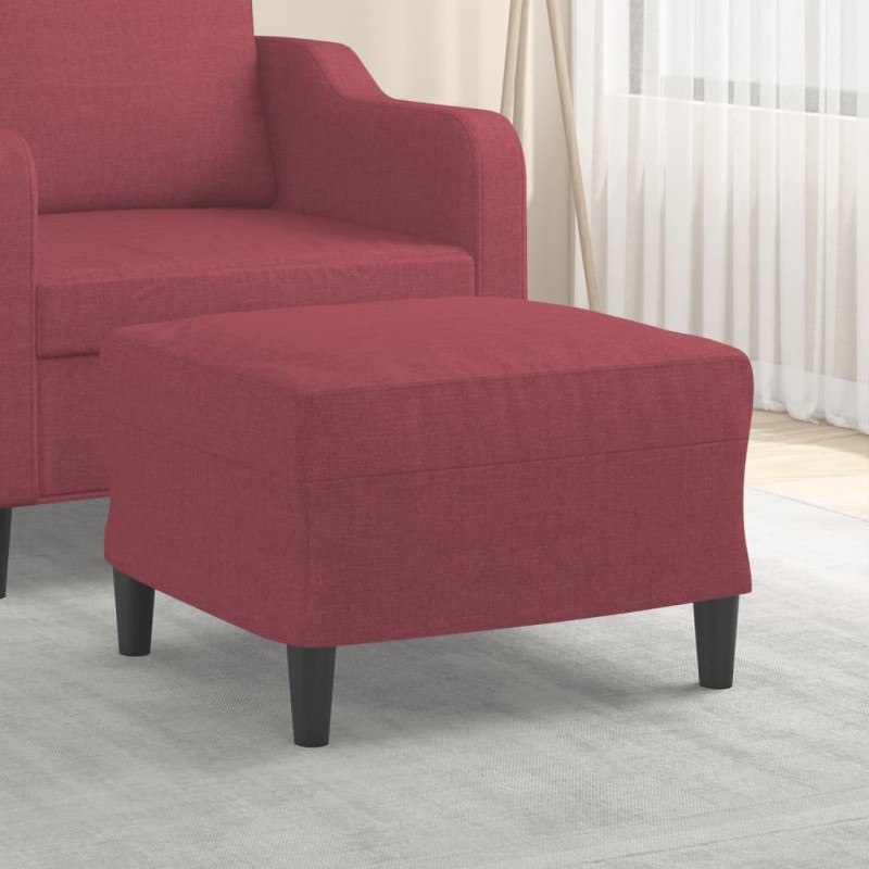 vidaXL Fußhocker Weinrot 60x50x41 cm Stoff vidaXL Fußhocker Weinrot 60x50x41 cm Stoff