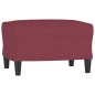 vidaXL Fußhocker Weinrot 60x50x41 cm Stoff vidaXL Fußhocker Weinrot 60x50x41 cm Stoff