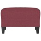 vidaXL Fußhocker Weinrot 60x50x41 cm Stoff vidaXL Fußhocker Weinrot 60x50x41 cm Stoff