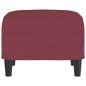 vidaXL Fußhocker Weinrot 60x50x41 cm Stoff vidaXL Fußhocker Weinrot 60x50x41 cm Stoff