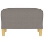 vidaXL Fußhocker Taupe 60x50x41 cm Stoff vidaXL Fußhocker Taupe 60x50x41 cm Stoff