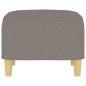 vidaXL Fußhocker Taupe 60x50x41 cm Stoff vidaXL Fußhocker Taupe 60x50x41 cm Stoff