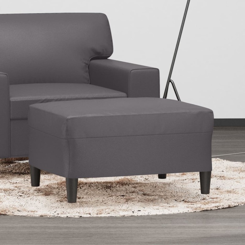 vidaXL Fußhocker Grau 70x55x41 cm Kunstleder vidaXL Fußhocker Grau 70x55x41 cm Kunstleder