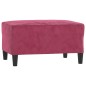 vidaXL Fußhocker Weinrot 70x55x41 cm Samt vidaXL Fußhocker Weinrot 70x55x41 cm Samt
