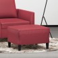 vidaXL Fußhocker Weinrot 60x50x41 cm Kunstleder vidaXL Fußhocker Weinrot 60x50x41 cm Kunstleder