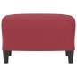 vidaXL Fußhocker Weinrot 60x50x41 cm Kunstleder vidaXL Fußhocker Weinrot 60x50x41 cm Kunstleder