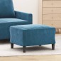 vidaXL Fußhocker Blau 60x50x41 cm Samt vidaXL Fußhocker Blau 60x50x41 cm Samt