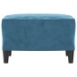 vidaXL Fußhocker Blau 60x50x41 cm Samt vidaXL Fußhocker Blau 60x50x41 cm Samt